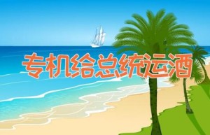 专机给总统运酒