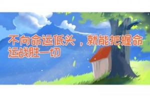不向命运低头，就能把握命运战胜一切