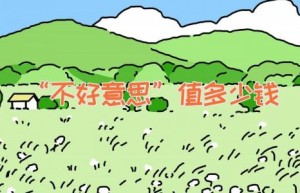 “不好意思”值多少钱