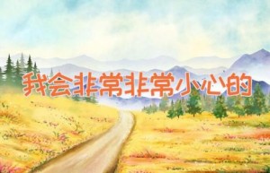 我会非常非常小心的
