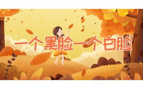 一个黑脸一个白脸